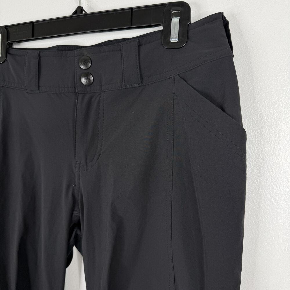 REI Pants Womens 4 Black Rain Stretch Hiking Quick Dry Outdoor Travel Pockets